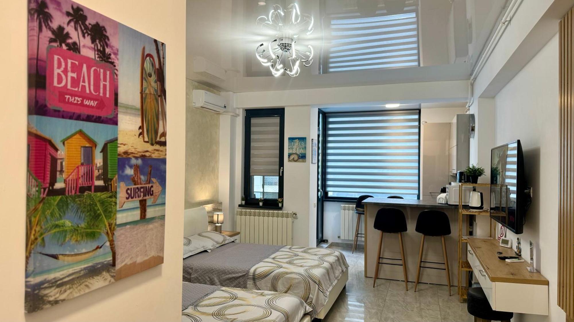 Seaview Deluxe Double Studio - Beachfront Resort Năvodari Exteriör bild